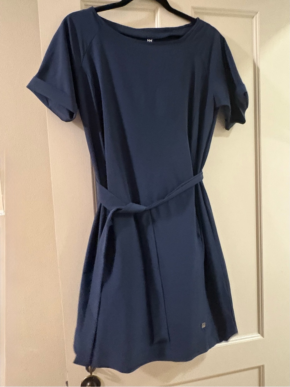 Helly Hansen Navy blue short-sleeve tie dress